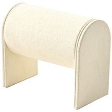 FANXI 원통 팔찌 진열대 우드 시계전시대 다기능 팔찌거치대 목걸이 보관함 고급 악세사리 진열대 선반 시계 수납함 시계받침대 도매 매장 전시용 보석 장식용 기념일 선물용, 베이지, 1개