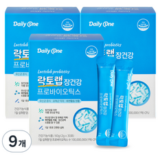 데일리원 락토랩 장건강 프로바이오틱스 30p, 60g, 9개