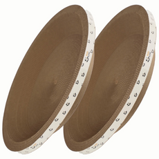 멍냥이노리터 고양이 특대형 스크래쳐 원형, 혼합색상, 2개