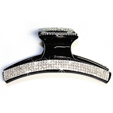 레인걸 국내제작 고급 일자큐빅 올림머리 큰사이즈 헤어집게핀 머리핀 헤어핀