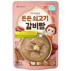 아이배냇 유아용 든든 쇠고기 갈비탕, 150g, 4개