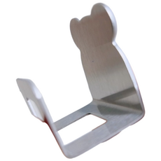 퍼플릭 곰돌이 다용도 접착식 스텐 수세미 거치대 4P, 1개, 곰돌이 스텐