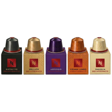 오리지널 디카페인 5종세트 네스프레소 (리스트레토 볼루토 아르페지오 비엔나룽고 바닐라), 1세트, 50개입, 110ml