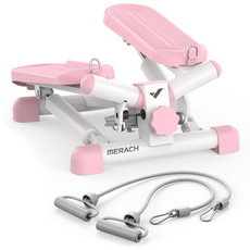 메라치 미니 스텝퍼 + 탄성밴드 세트 MR-2354, 핑크