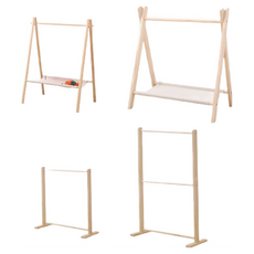 강아지 옷 행거 원목 행거 2단 행거 옷장, 2단 원목 행거, 1개