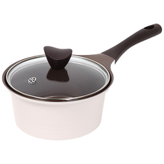 셰프라인 쵸코크림 IH 세라믹코팅 인덕션 냄비 편수18cm, 1개, 아이보리, 18cm