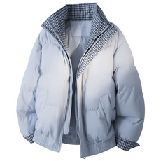 웨일쓰 남녀공용 겨울 레이어드 하이넥 패딩 점퍼 고급스러운 남성 여성 빵패딩 커플룩 데일리룩 잠바