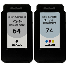 [호환] BNC INT PG-64 CL-74 블랙+컬러 SET 캐논 프린터 E569 E569S 재생 잉크, 1개