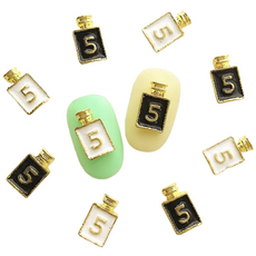 명품파츠 No.5 셀프 젤네일 파츠, 블랙, 2개