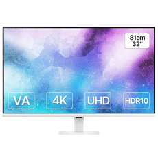 삼성전자 32인치 UHD 4K 고해상도 모니터 화이트, S7, 81cm