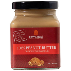 반값특가/100% 땅콩버터 로가니큐 무가당 무첨가 땅콩버터 크런치, 1개, 200g