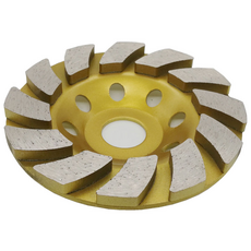 와이지알씨 다이아몬드컵 4인치 그라인더날 연마 모따기 콘크리트 대리석 평탄작업, 1개