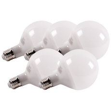 지니 LED 볼전구 12W 롱타입 볼램프 세트, 주광색, 5개