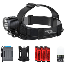 제로빔 H50 해루질 헤드랜턴 광범위 LED 방수랜턴 풀세트, 1개, 블랙