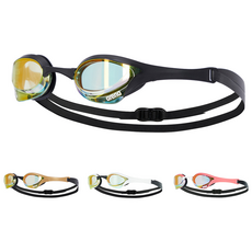 아레나 코브라 울트라 스와이프 레이싱 미러수경 A5AC2AG68 선수용 패킹 물안경, 1개, 화이트