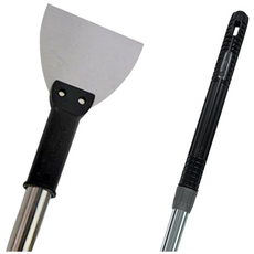 괴물 & 초대형 스크래퍼 헤라 (콘크리트 타일 스티커 제거 장판 바닥 이물질제거), 6-1.멀티헤라(중)11cm+스텐자루120cm, 1개