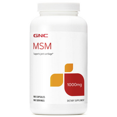 GNC MSM 1000mg 무설탕 캡슐, 180정, 1개