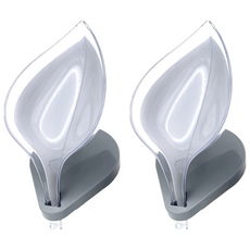 Author.com 葉肥皂盤, 灰色, 2個