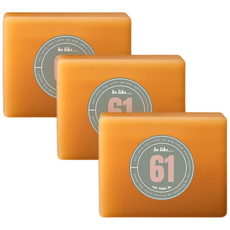 비라이크61 천연비누 유황 성분 향 좋은 세안 미용 피부관리 올인원 비누 110g, 3개입