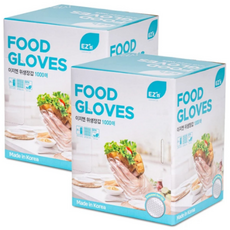 이지엔 위생장갑 1000매(24 x 28cm) 대용량 주방장갑 일회용장갑 비닐장갑 / 코스트코, 1000개, 2개