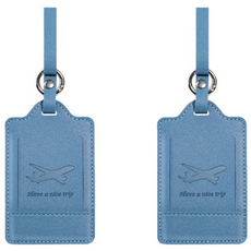 [1+1] 트래블릭 가죽 여행용 캐리어 네임택