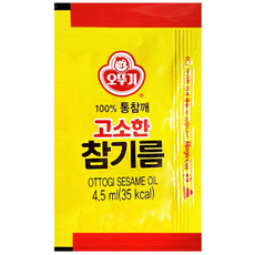 오뚜기 일회용 고소한 참기름, 4.5ml, 15개