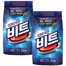 비트 분말세제 일반용 본품, 3.2kg, 1개입, 2개