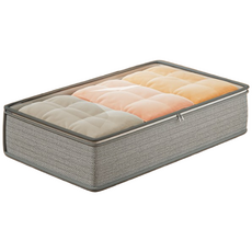 마벨인홈 투명창 수납이 편리한 대용량 의류 이불 수납 보관 정리함, 그레이, 4개