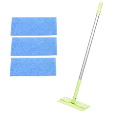 A-Clean Pusher Cleaner 綠色小號25cm+吹紗墊藍色3p套裝, 1套