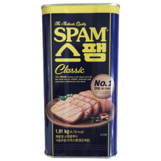 대용량 스팸 부대찌개용햄 1800g/6개 업소용 벌크, 6개, 1.81kg
