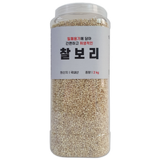 대한농산 통에담은 찰보리, 2kg, 1개
