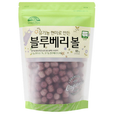 오가닉스토리 유기농 현미로 만든 블루베리볼, 블루베리, 65g, 1개