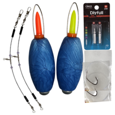 농어볼락무늬오징어 생미끼 폭스농어찌2개1세트, 1개, 농어찌라이트