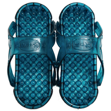 한국산 앞뒤로 물바로 양방향 욕실화 화장실 슬리퍼, 블루, 1개