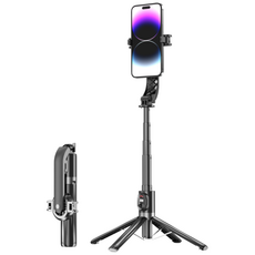 굿초크 맥세이프 삼각대 140cm 블루투스, BLACK, 1개