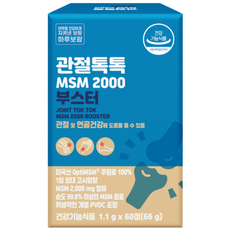 하루보람 관절톡톡 옵티 MSM 2000 무릎 관절 연골 영양제, 60정, 1개