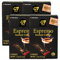 G7 에스프레소 인스턴트 커피믹스, 2.5g, 15개입, 4개