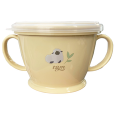 tgm 矽膠零食杯 附蓋子, 米色, 1個