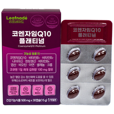 리프네이드 코큐텐 코엔자임Q10 플래티넘, 1개, 30정
