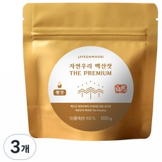 자연우리 백산잣 더 프리미엄 생식용 잣 지퍼백, 100g, 3개