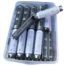 마이채채 원터치 셀프 파마 헤어롤 롯드 세트, 16개, 그레이