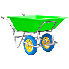 티렉스 카트 구르마 구루마 접이식 핸드카 사각 수레 이륜차 2단 원형, 이륜차(연두) 통고무바퀴(13인치), 1개