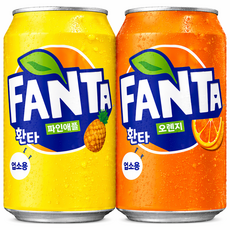 환타 업소용 2종 반반세트, 24개, 355ml