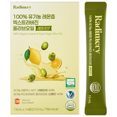 100% 유기농 레몬즙 엑스트라버진 올리브오일 레올리샷 14포, 1개, 210ml