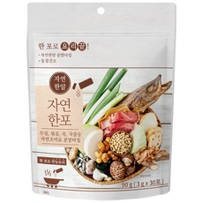 자연한알 분말타입 자연한포 한포로 요리끝 30스틱, 1개, 90g