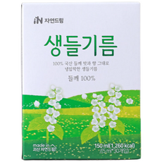 자연드림생들기름(스틱형), 30개, 5ml
