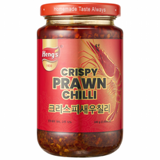 헹스 크리스피 칠리 새우 라유 고추기름 340g, 1개, 340ml