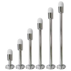 일자 유광 도어 스토퍼 크롬, 1개