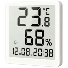 UTIMIU 자석부착 디지탈 시계 욕실 주방 탁상 디지털 온습도계, A