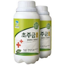 초주금 골드 고농축 천연재료 (제초제 농약 아님), 2개, 500ml